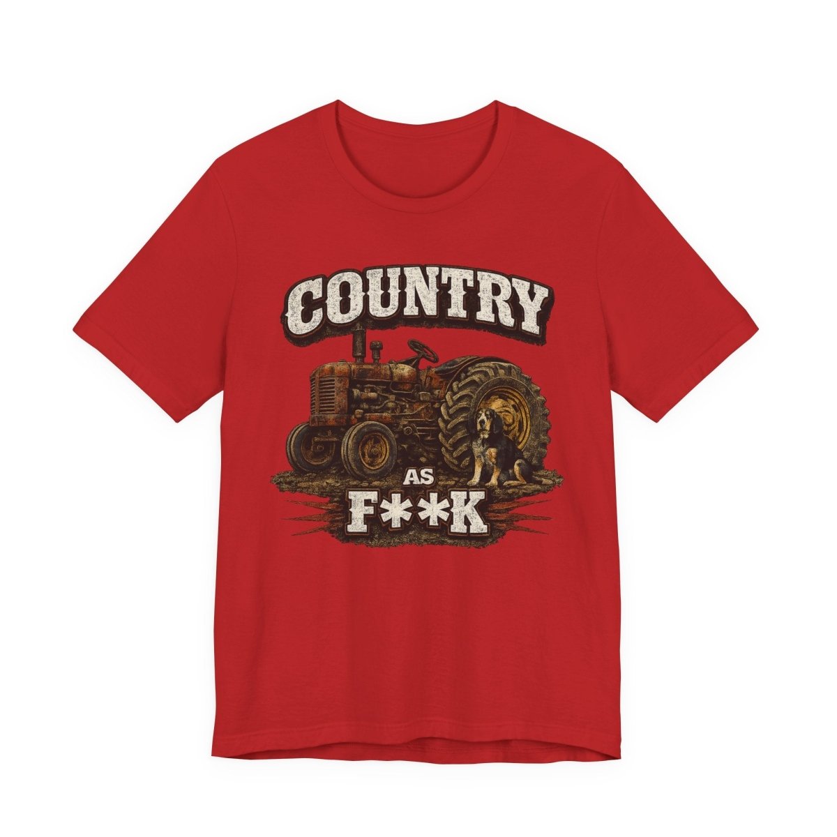 Country As Fuck T-Shirt – Vintage Tractor 2 | Country Pride Graphic Tee - Anything AF