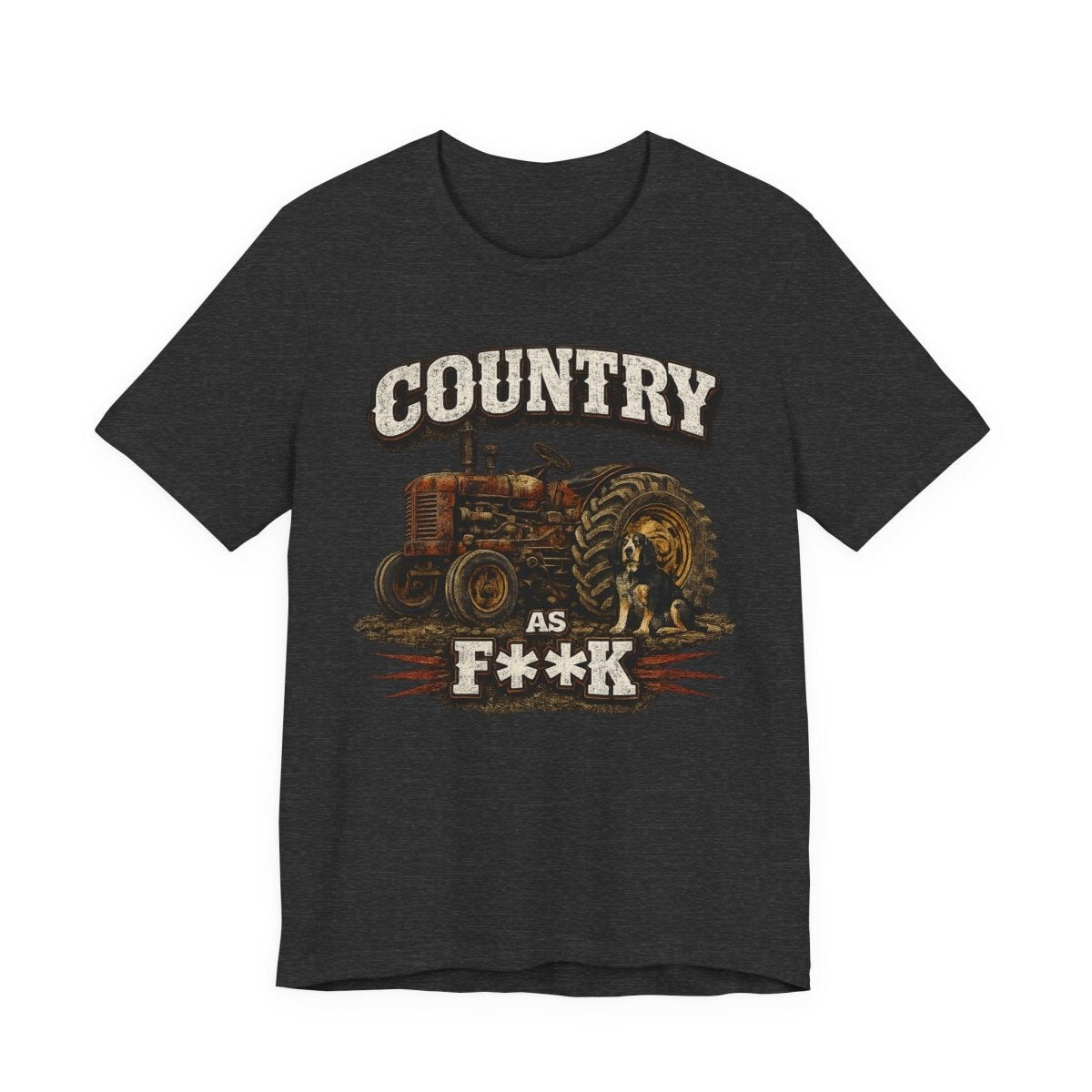 Country As Fuck T-Shirt – Vintage Tractor 2 | Country Pride Graphic Tee - Anything AF