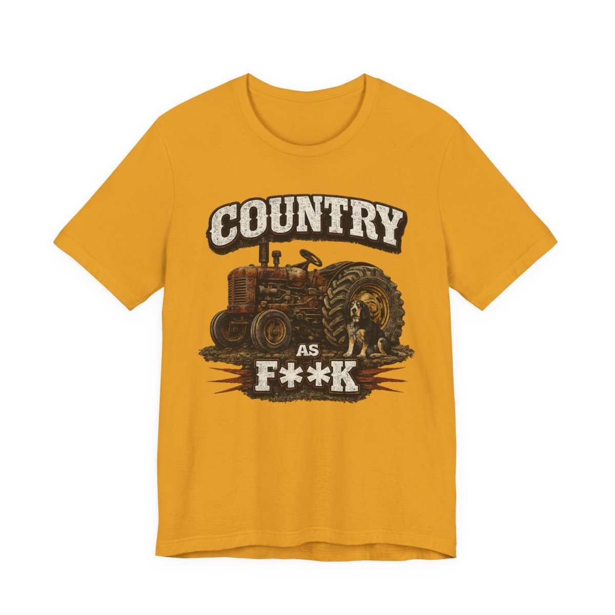 Country As Fuck T-Shirt – Vintage Tractor 2 | Country Pride Graphic Tee - Anything AF