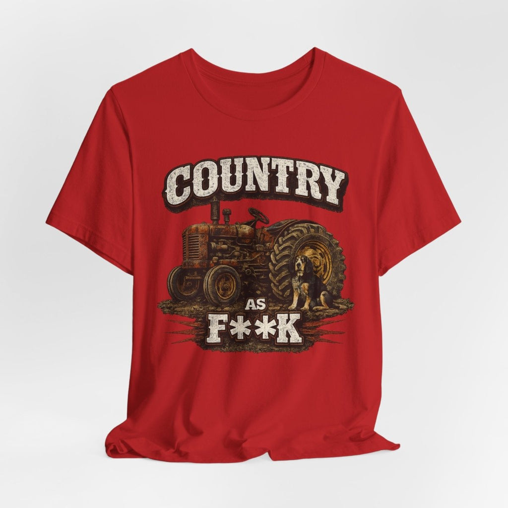 Country As Fuck T-Shirt – Vintage Tractor 2 | Country Pride Graphic Tee - Anything AF