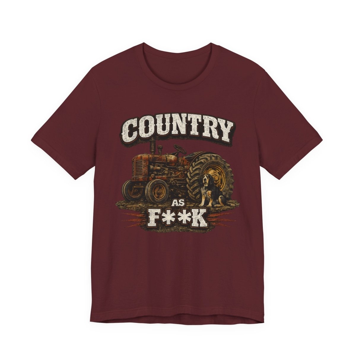 Country As Fuck T-Shirt – Vintage Tractor 2 | Country Pride Graphic Tee - Anything AF