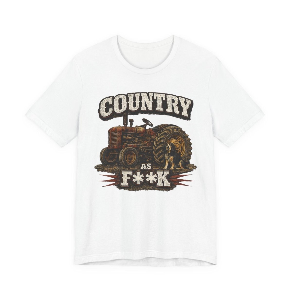 Country As Fuck T-Shirt – Vintage Tractor 2 | Country Pride Graphic Tee - Anything AF