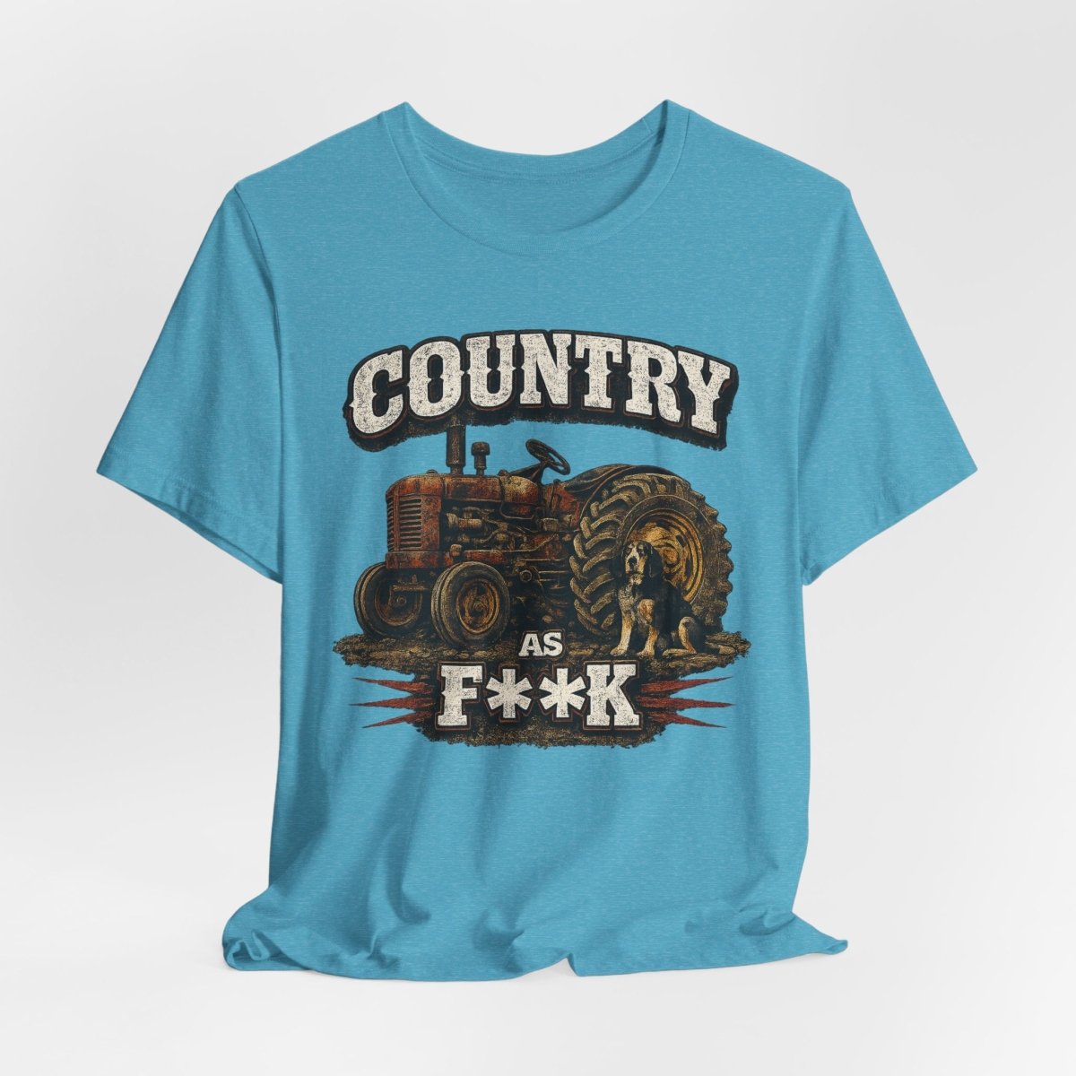 Country As Fuck T-Shirt – Vintage Tractor 2 | Country Pride Graphic Tee - Anything AF