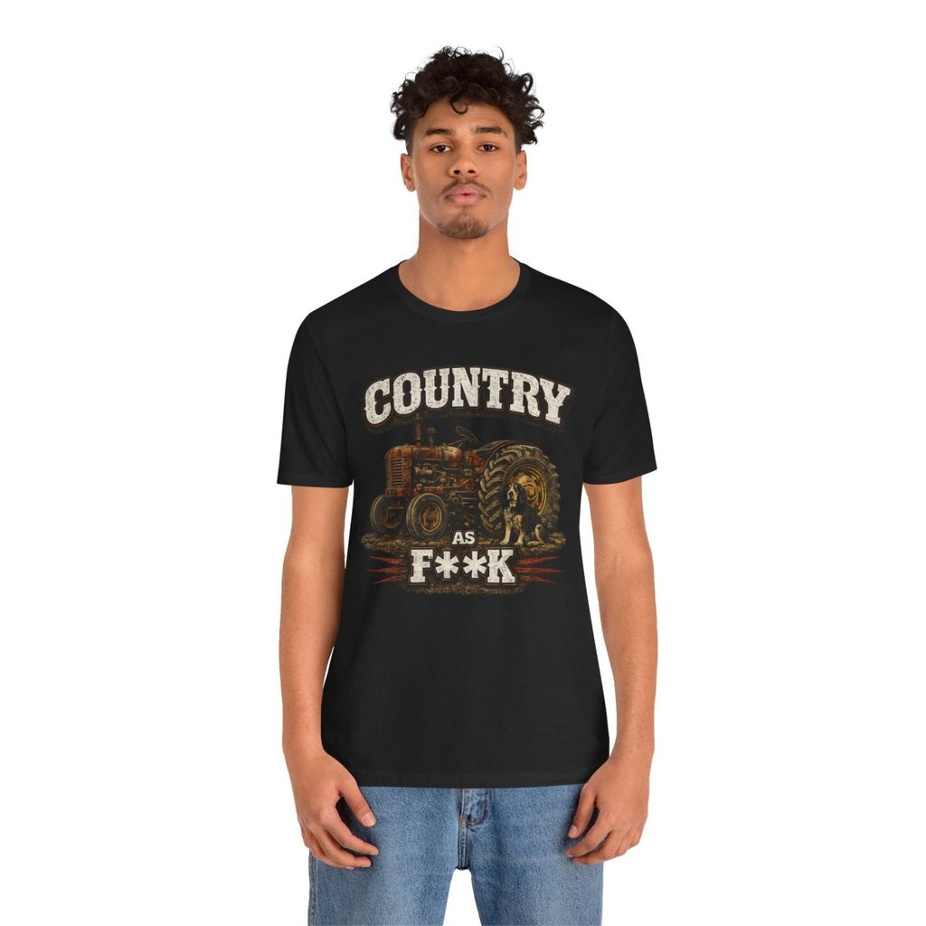 Country As Fuck T-Shirt – Vintage Tractor 2 | Country Pride Graphic Tee - Anything AF