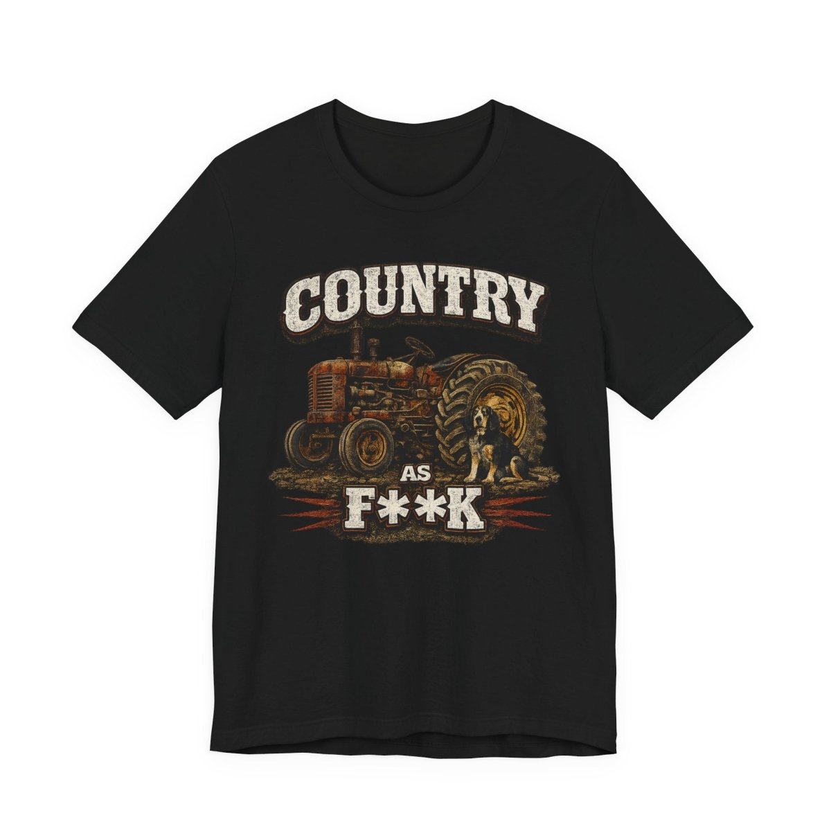 Country As Fuck T-Shirt – Vintage Tractor 2 | Country Pride Graphic Tee - Anything AF