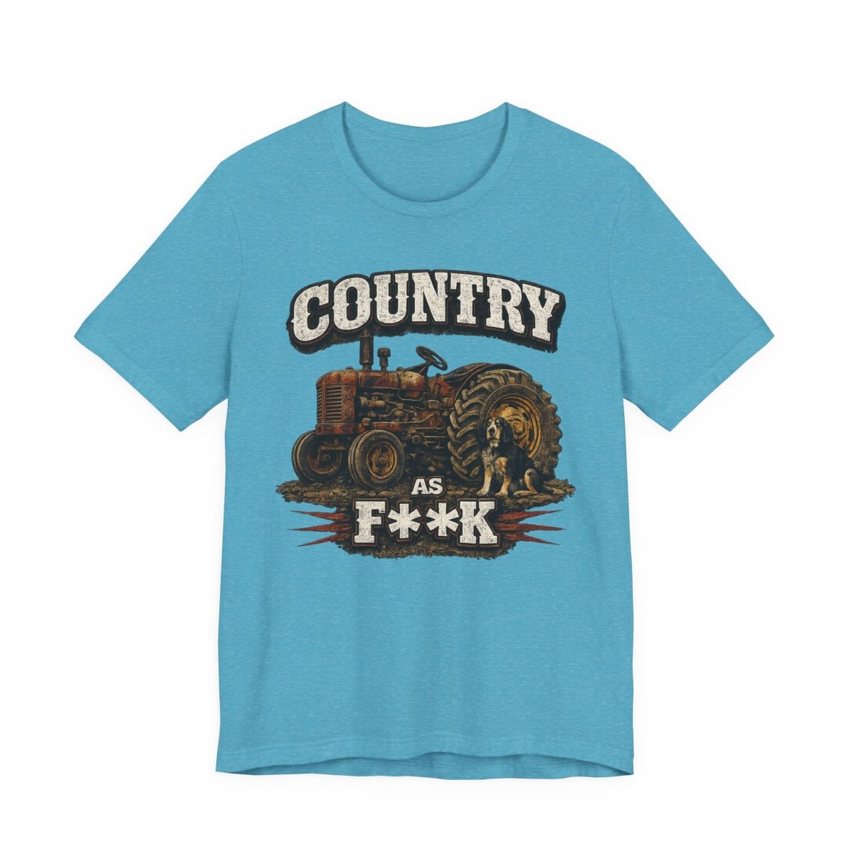 Country As Fuck T-Shirt – Vintage Tractor 2 | Country Pride Graphic Tee - Anything AF