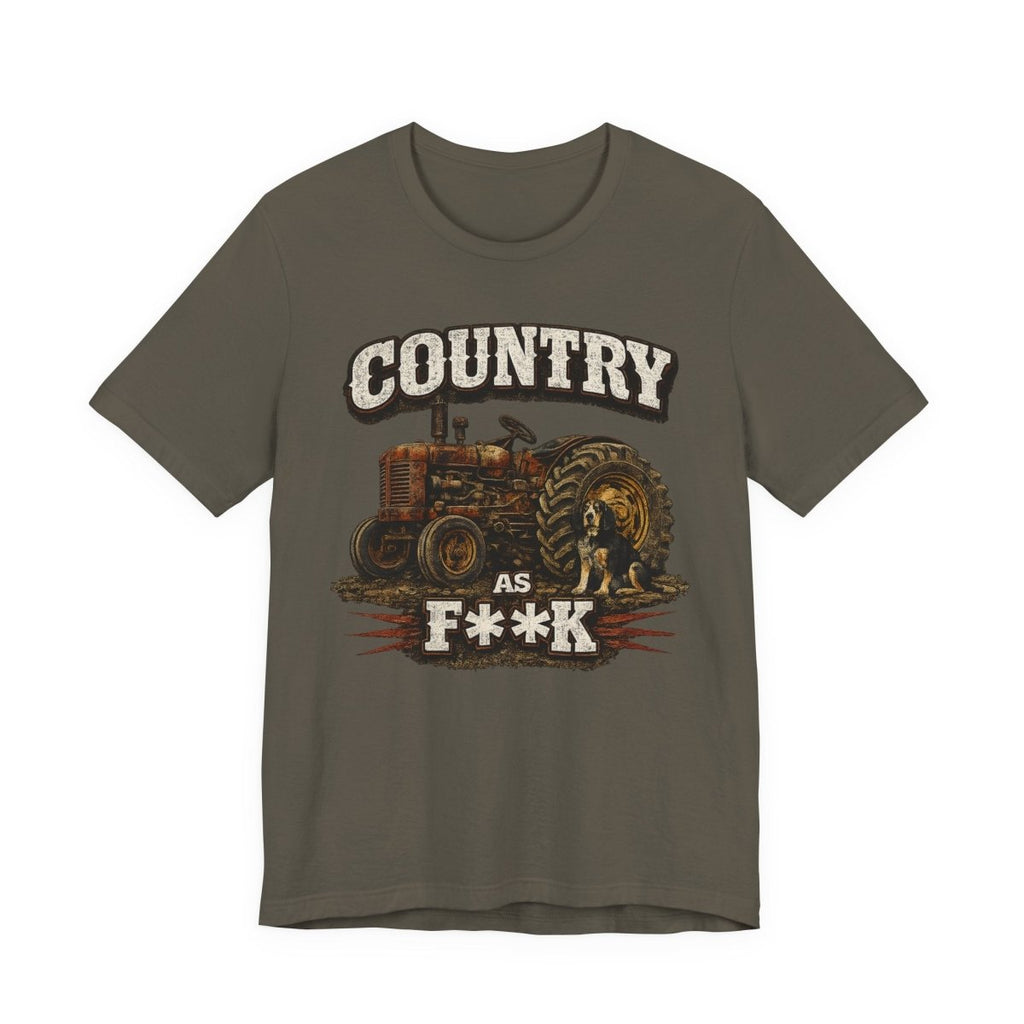 Country As Fuck T-Shirt – Vintage Tractor 2 | Country Pride Graphic Tee - Anything AF