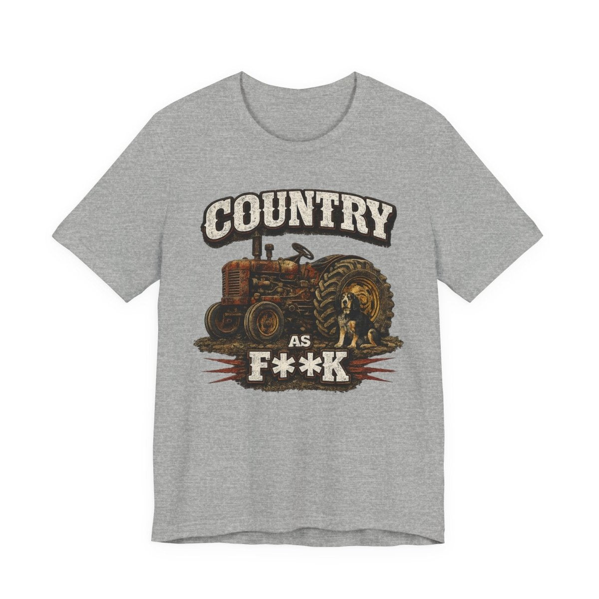 Country As Fuck T-Shirt – Vintage Tractor 2 | Country Pride Graphic Tee - Anything AF
