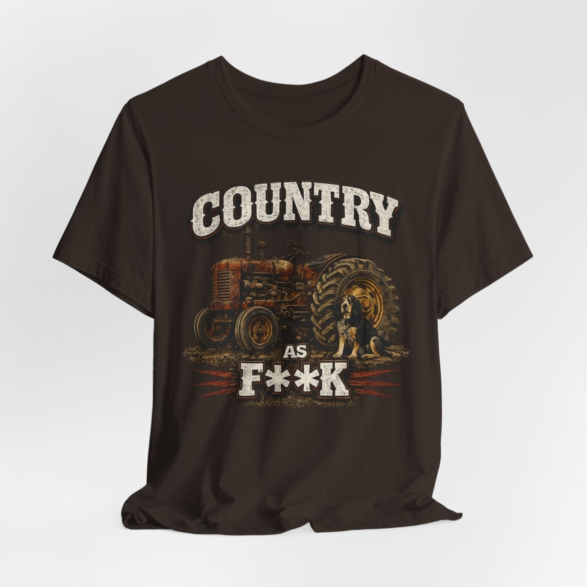 Country As Fuck T-Shirt – Vintage Tractor 2 | Country Pride Graphic Tee - Anything AF