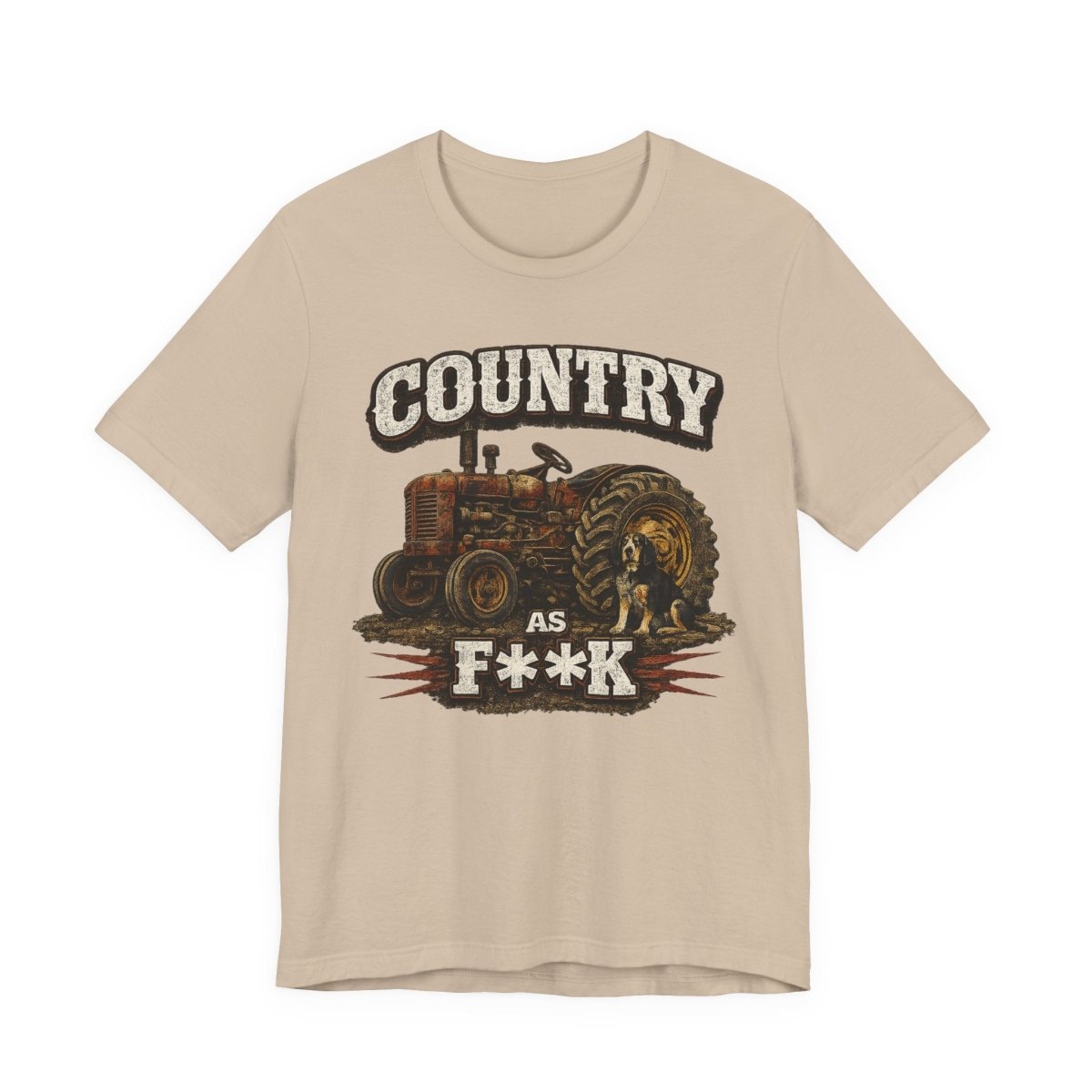 Country As Fuck T-Shirt – Vintage Tractor 2 | Country Pride Graphic Tee - Anything AF
