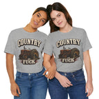 Country As Fuck T-Shirt – Vintage Tractor | Hound Dog Country Graphic Tee - Anything AF