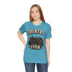 Country As Fuck T-Shirt – Vintage Tractor | Hound Dog Country Graphic Tee - Anything AF