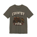 Country As Fuck T-Shirt – Vintage Tractor | Hound Dog Country Graphic Tee - Anything AF