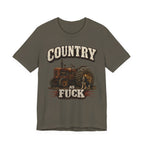 Country As Fuck T-Shirt – Vintage Tractor | Hound Dog Country Graphic Tee - Anything AF