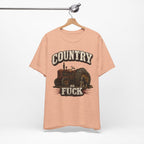 Country As Fuck T-Shirt – Vintage Tractor | Hound Dog Country Graphic Tee - Anything AF