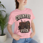 Country As Fuck T-Shirt – Vintage Tractor | Hound Dog Country Graphic Tee - Anything AF