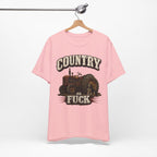 Country As Fuck T-Shirt – Vintage Tractor | Hound Dog Country Graphic Tee - Anything AF