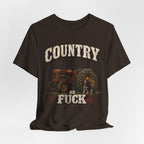 Country As Fuck T-Shirt – Vintage Tractor | Hound Dog Country Graphic Tee - Anything AF