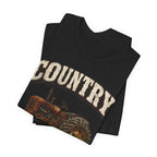 Country As Fuck T-Shirt – Vintage Tractor | Hound Dog Country Graphic Tee - Anything AF