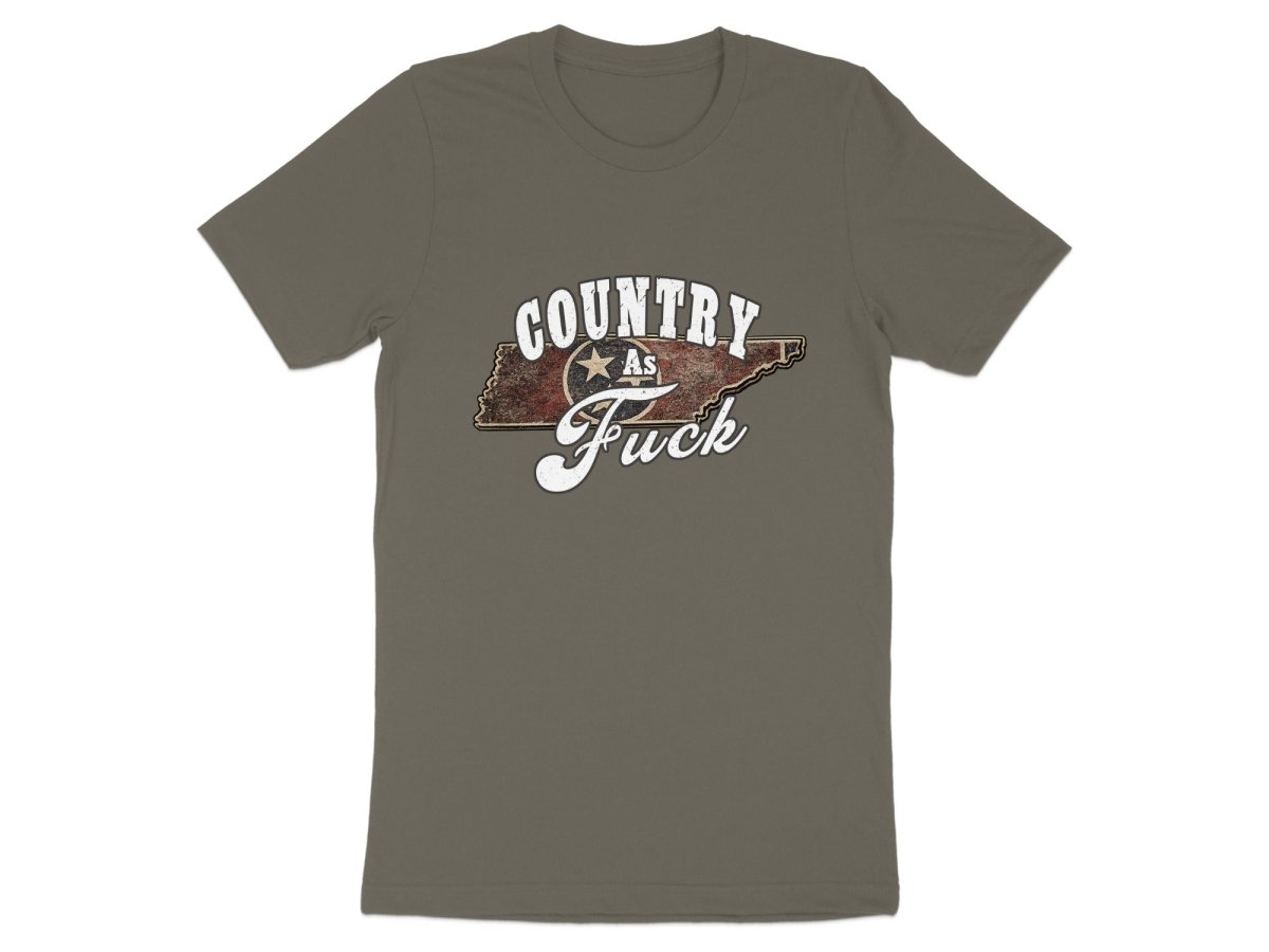 Country As Fuck Tennessee T-Shirt | Vintage Tennessee Pride Graphic Tee - Anything AF