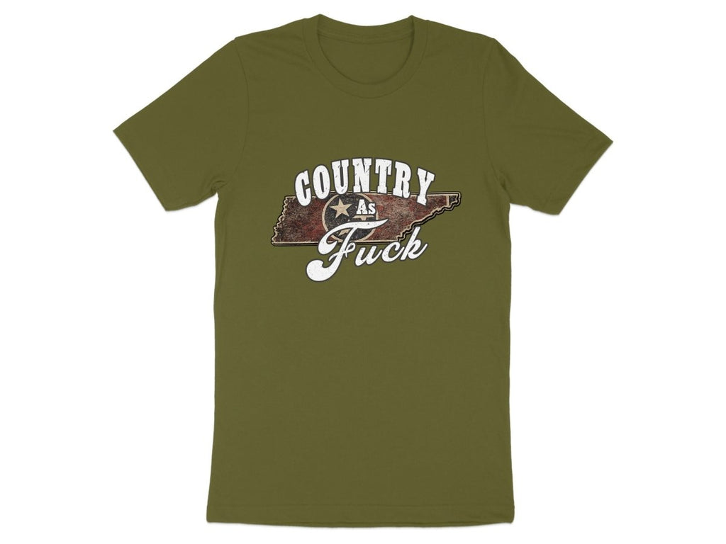 Country As Fuck Tennessee T-Shirt | Vintage Tennessee Pride Graphic Tee - Anything AF