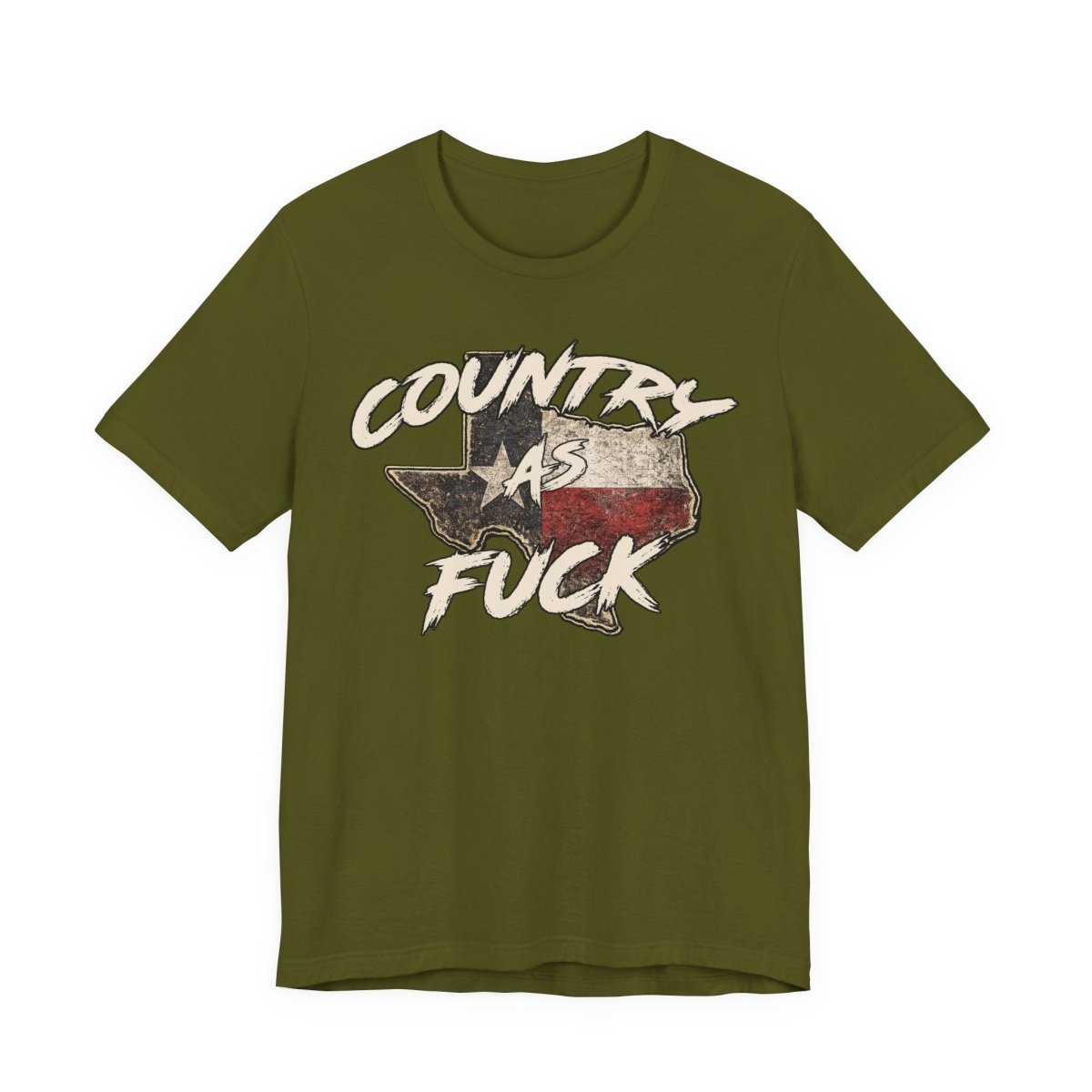 Country As Fuck Texas T-Shirt | Vintage Texas Flag Graphic Tee - Anything AF