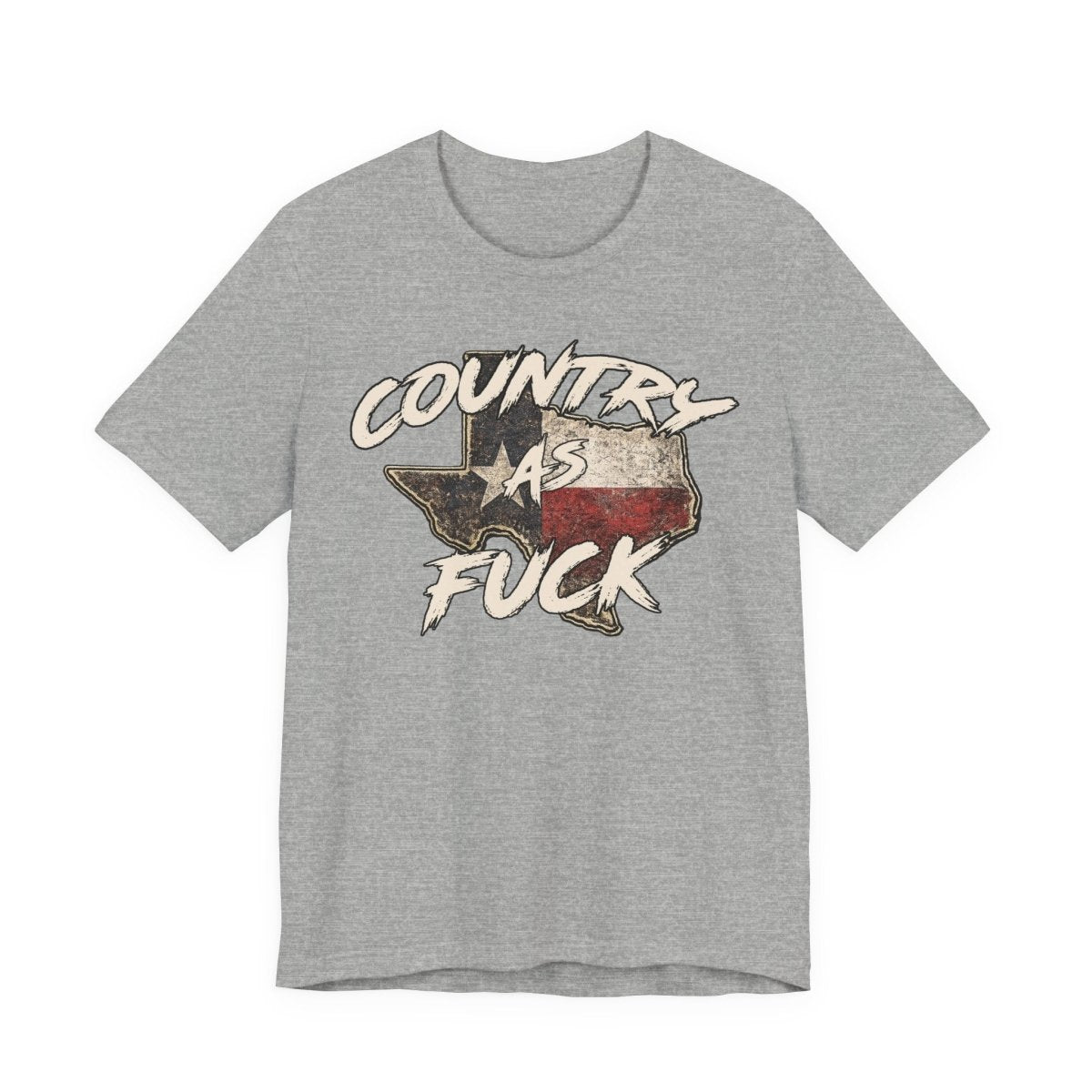 Country As Fuck Texas T-Shirt | Vintage Texas Flag Graphic Tee - Anything AF