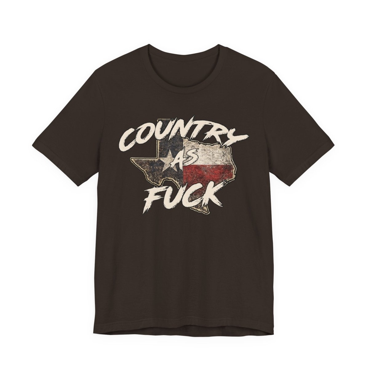 Country As Fuck Texas T-Shirt | Vintage Texas Flag Graphic Tee - Anything AF