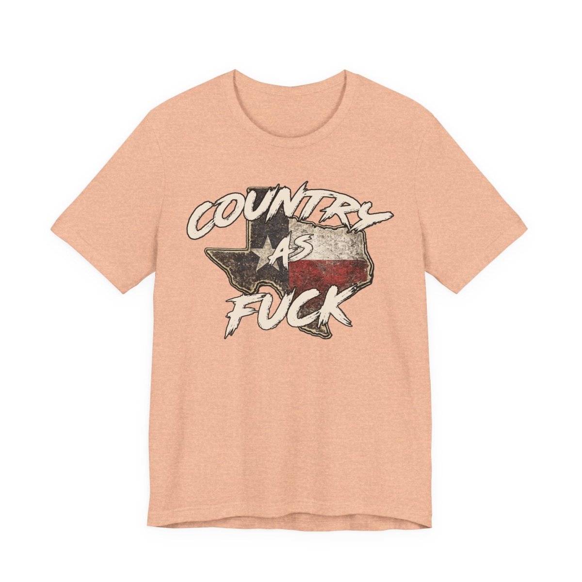 Country As Fuck Texas T-Shirt | Vintage Texas Flag Graphic Tee - Anything AF