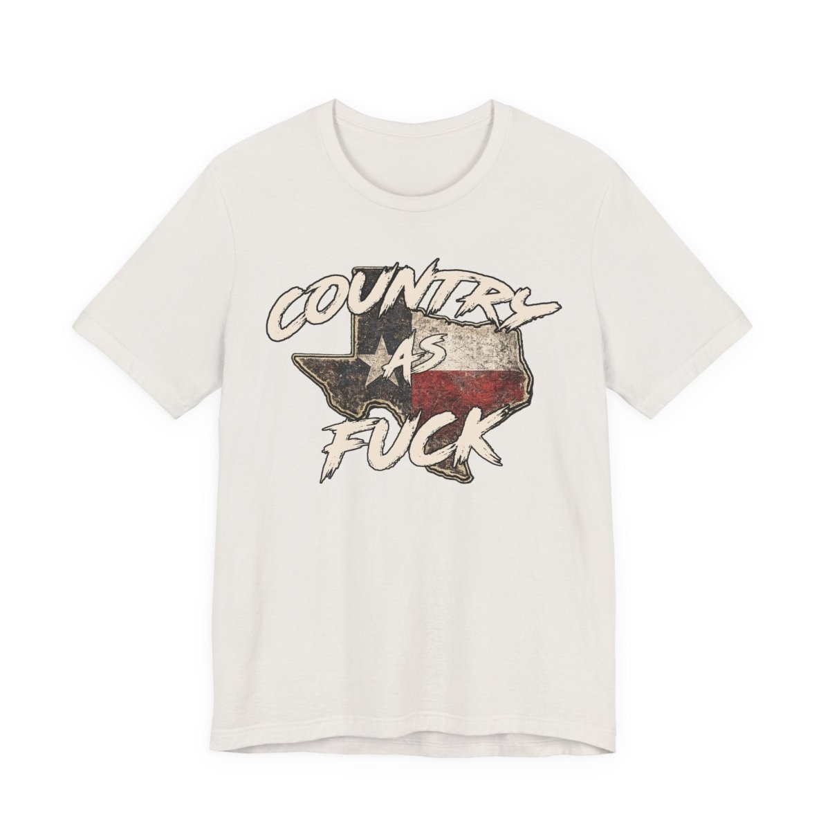 Country As Fuck Texas T-Shirt | Vintage Texas Flag Graphic Tee - Anything AF