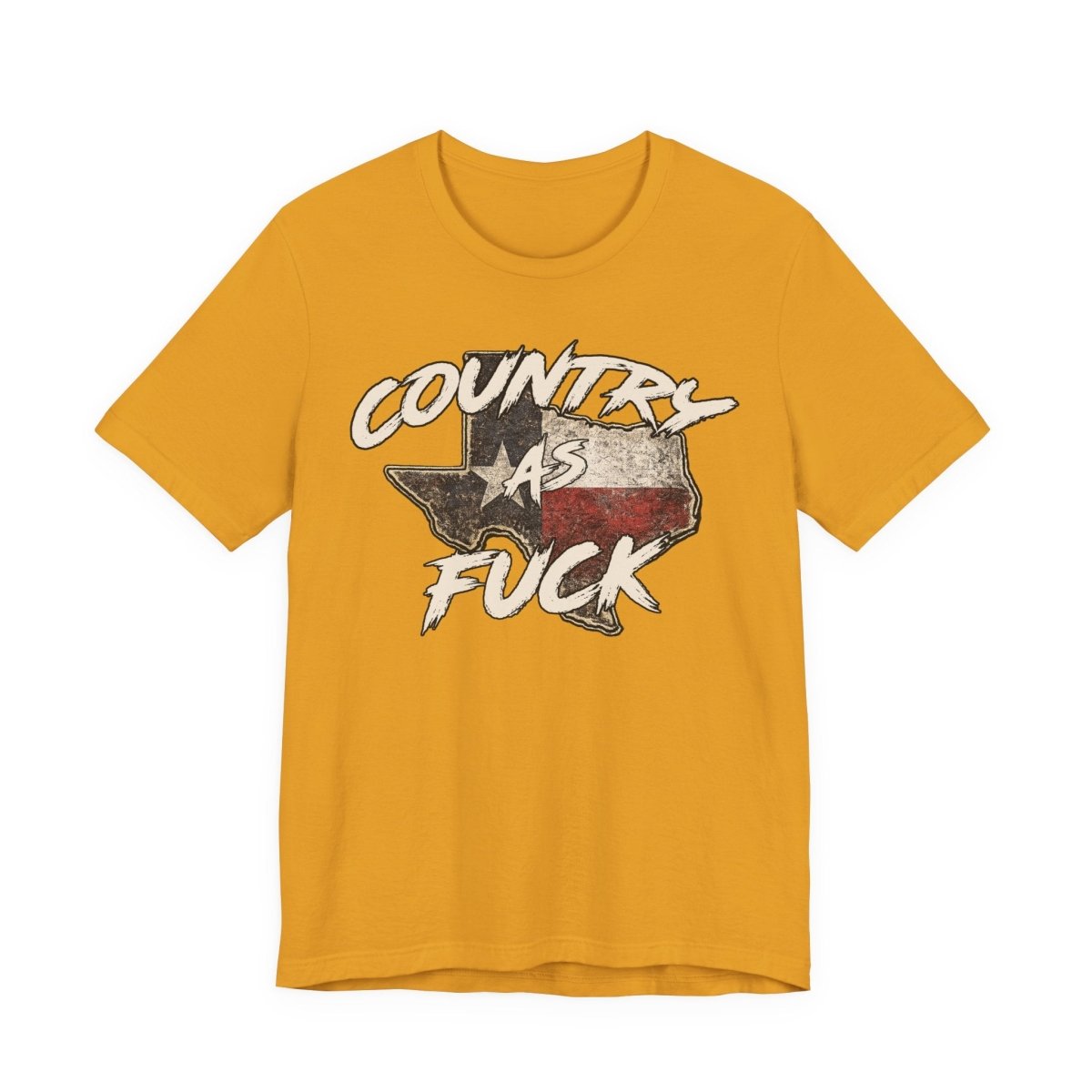 Country As Fuck Texas T-Shirt | Vintage Texas Flag Graphic Tee - Anything AF