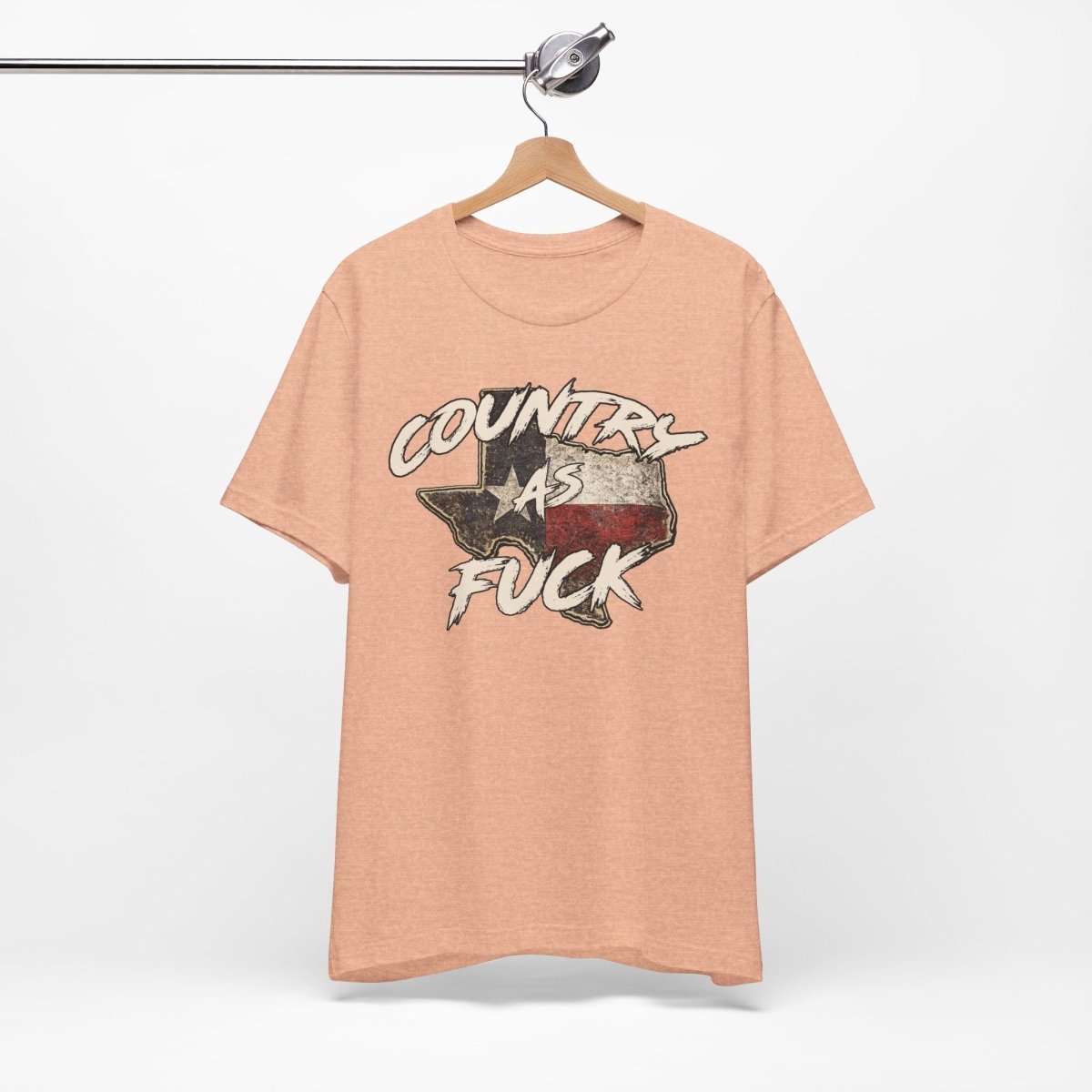 Country As Fuck Texas T-Shirt | Vintage Texas Flag Graphic Tee - Anything AF