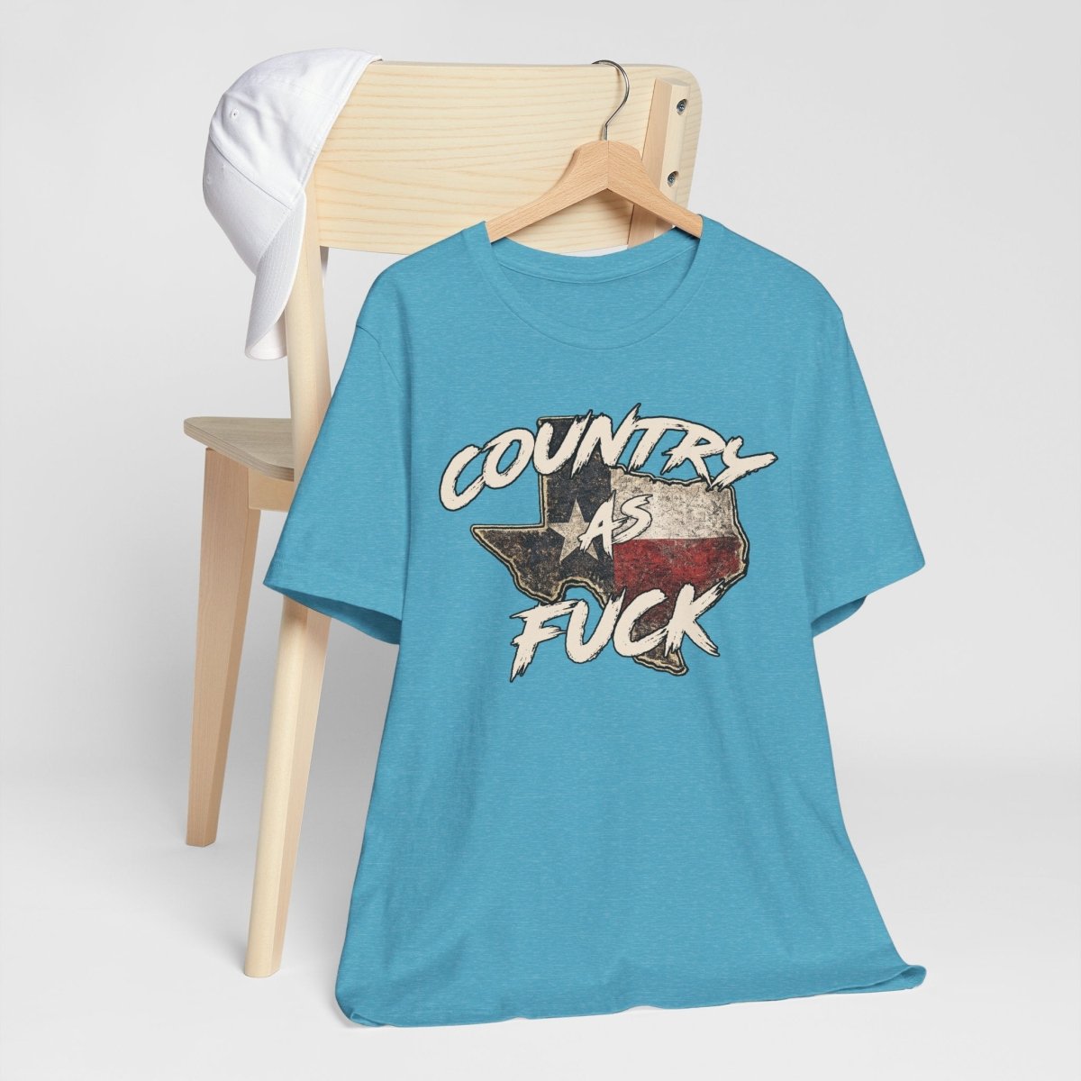 Country As Fuck Texas T-Shirt | Vintage Texas Flag Graphic Tee - Anything AF