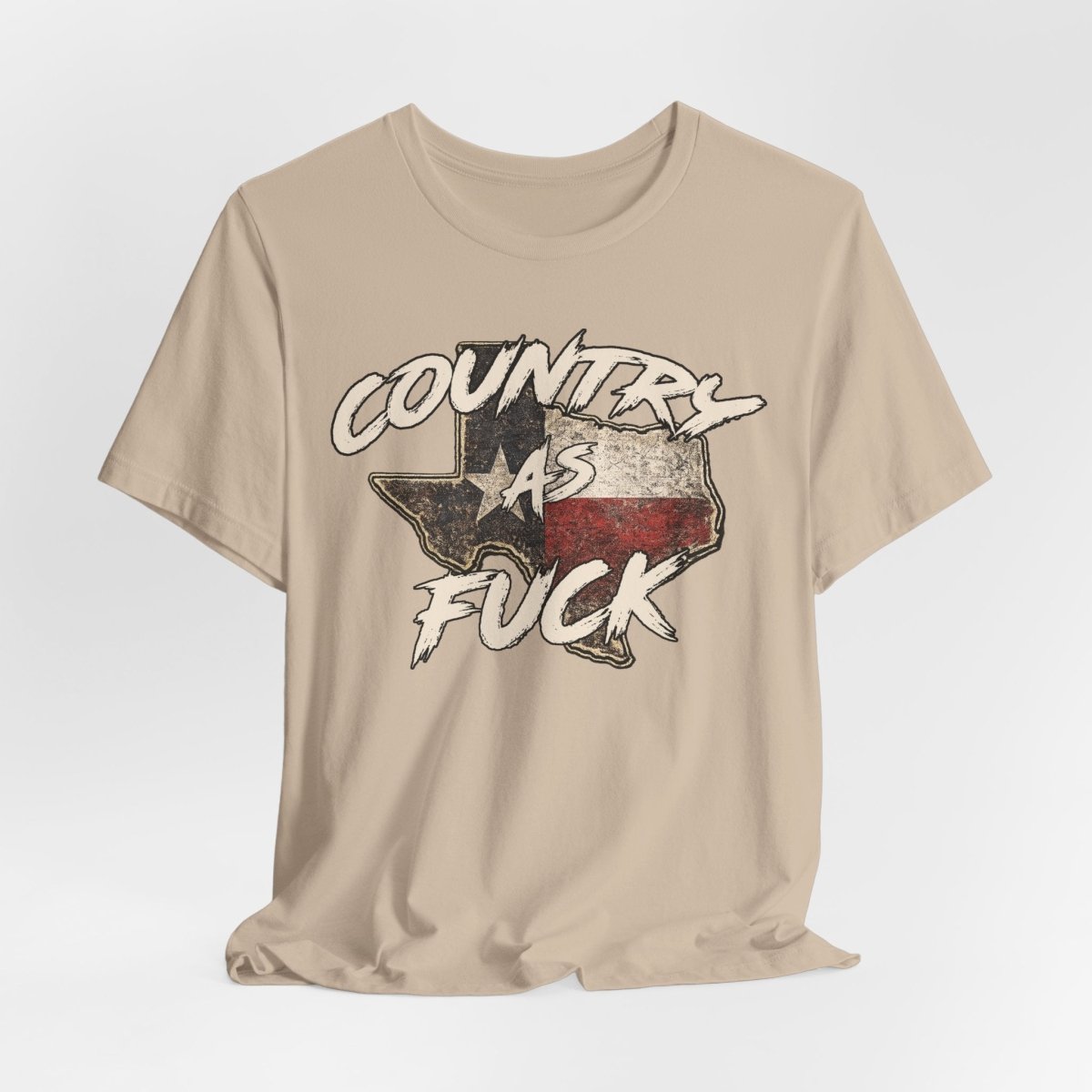 Country As Fuck Texas T-Shirt | Vintage Texas Flag Graphic Tee - Anything AF