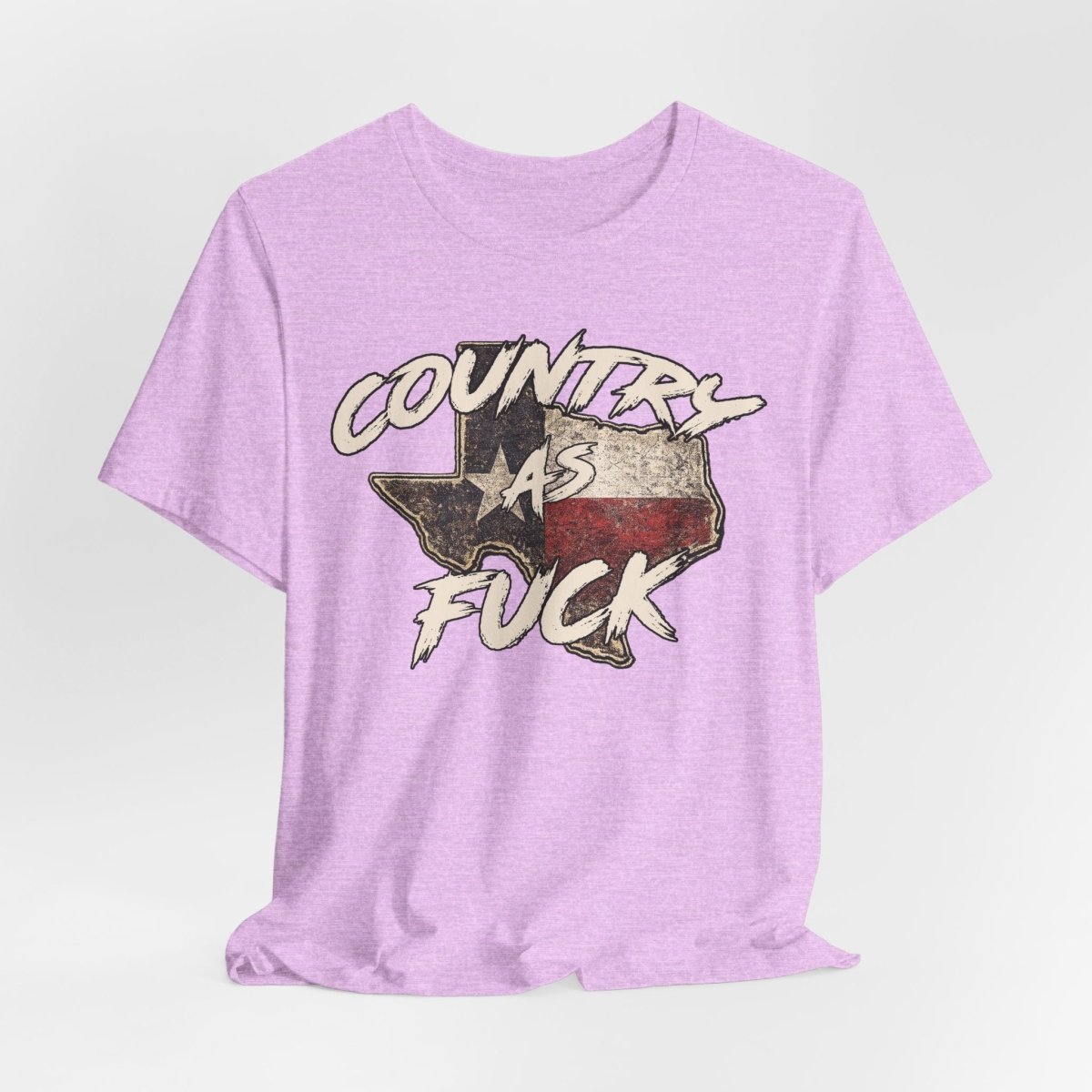 Country As Fuck Texas T-Shirt | Vintage Texas Flag Graphic Tee - Anything AF
