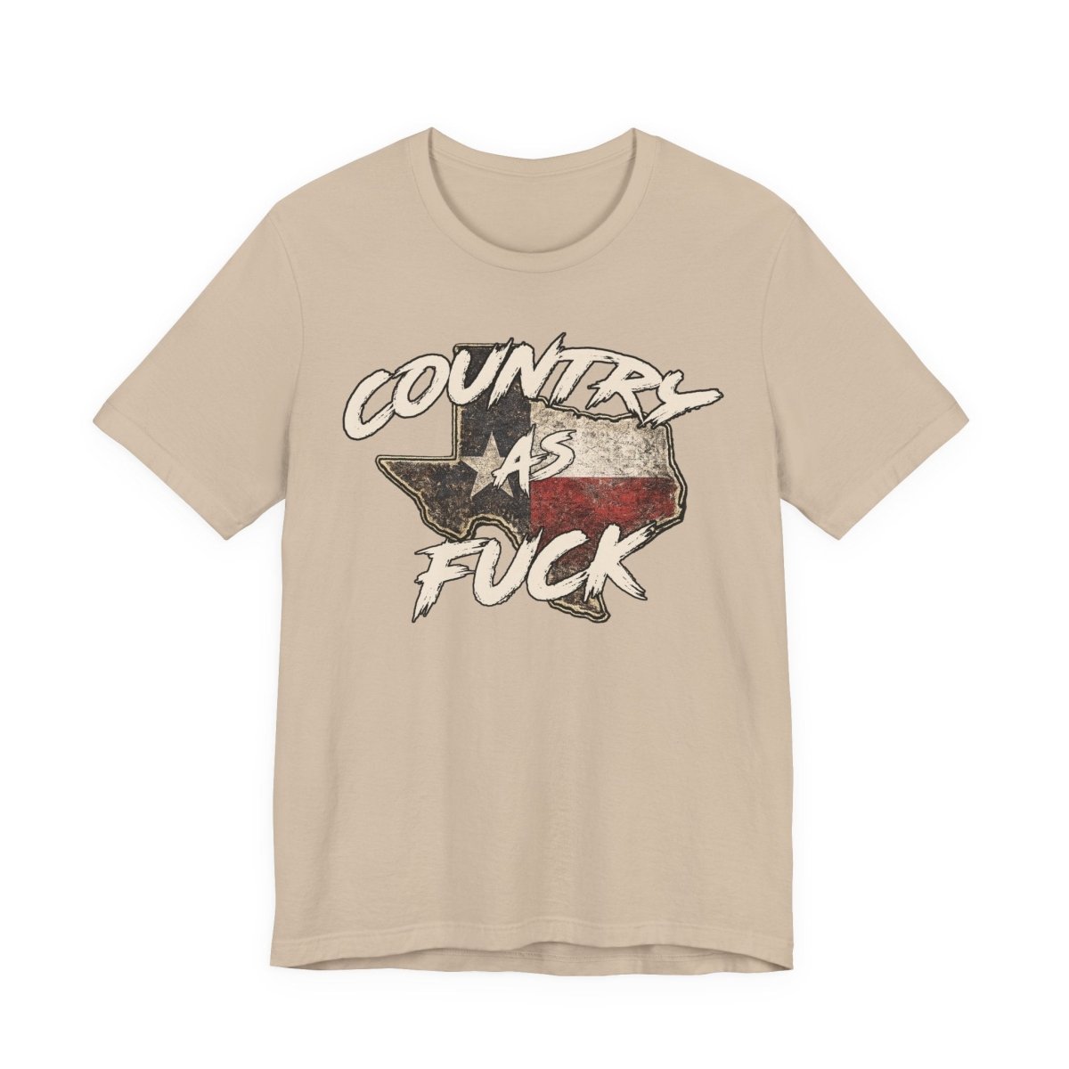 Country As Fuck Texas T-Shirt | Vintage Texas Flag Graphic Tee - Anything AF