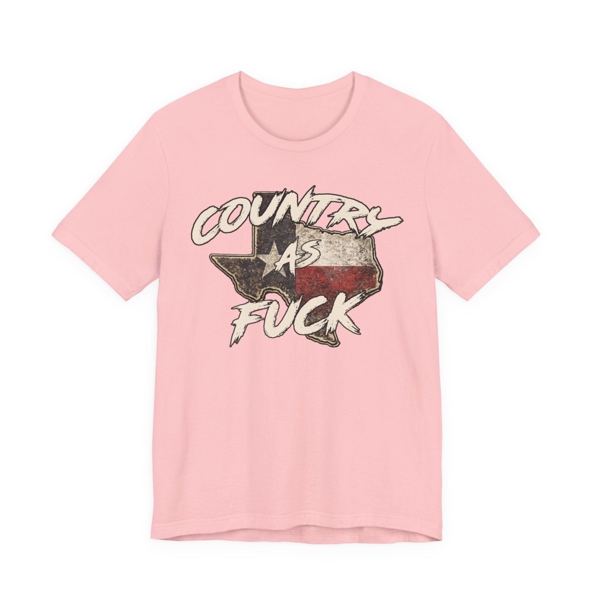 Country As Fuck Texas T-Shirt | Vintage Texas Flag Graphic Tee - Anything AF