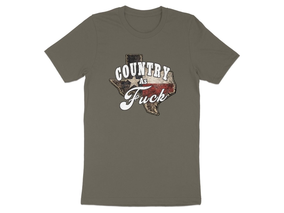 Country As Fuck Texas T-Shirt | Vintage Texas Pride Graphic Tee - Anything AF
