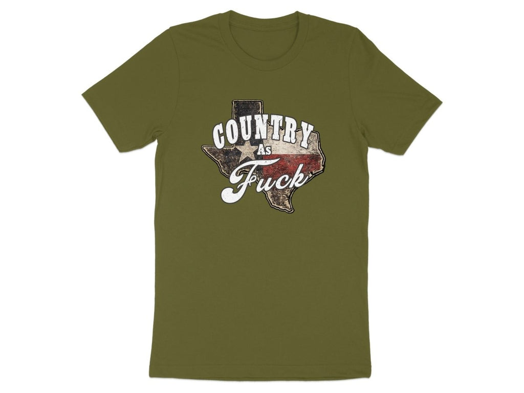 Country As Fuck Texas T-Shirt | Vintage Texas Pride Graphic Tee - Anything AF