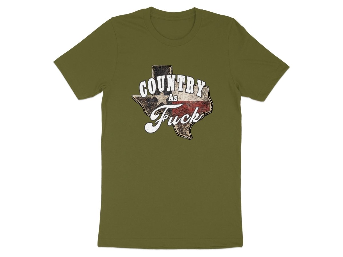 Country As Fuck Texas T-Shirt | Vintage Texas Pride Graphic Tee - Anything AF