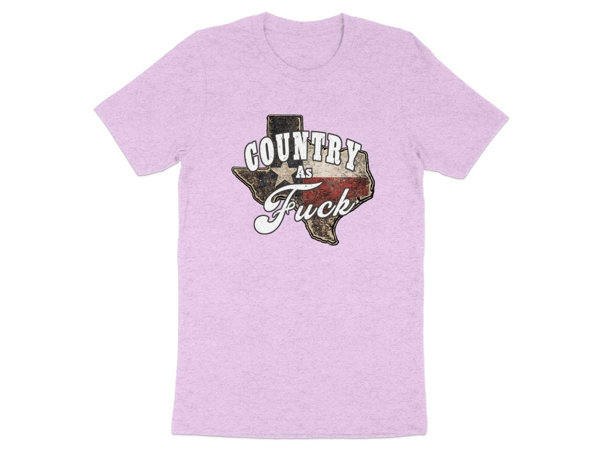Country As Fuck Texas T-Shirt | Vintage Texas Pride Graphic Tee - Anything AF