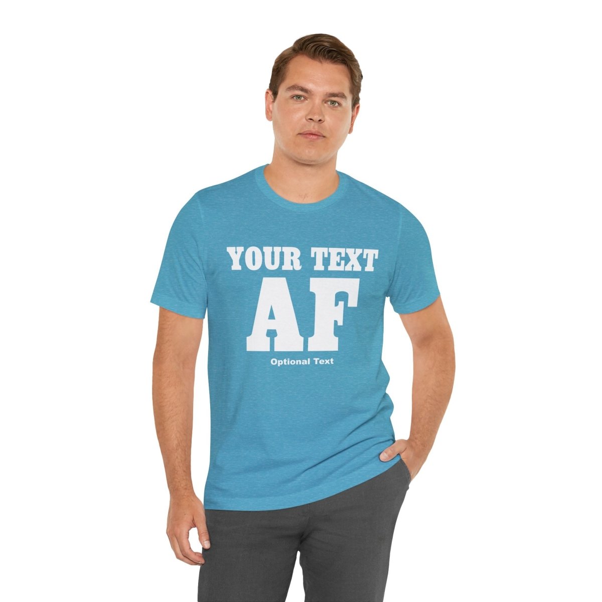 Custom Anything AF Shirt | Personalized AF T-Shirt with Your Custom Text & Design in White Print - Anything AF