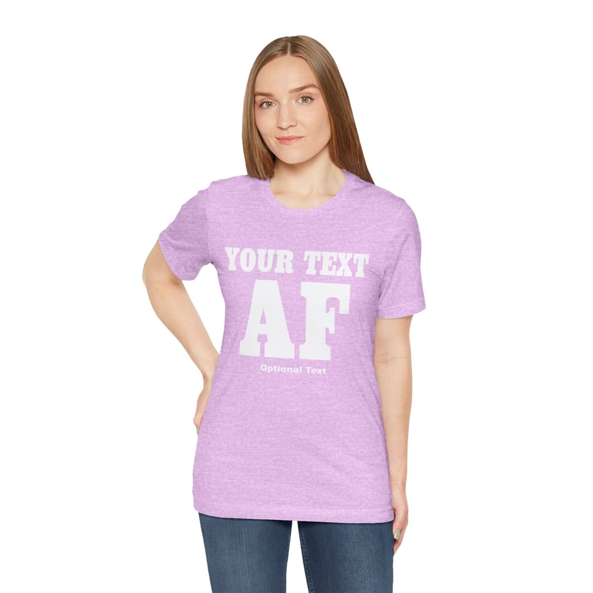 Custom Anything AF Shirt | Personalized AF T-Shirt with Your Custom Text & Design in White Print - Anything AF
