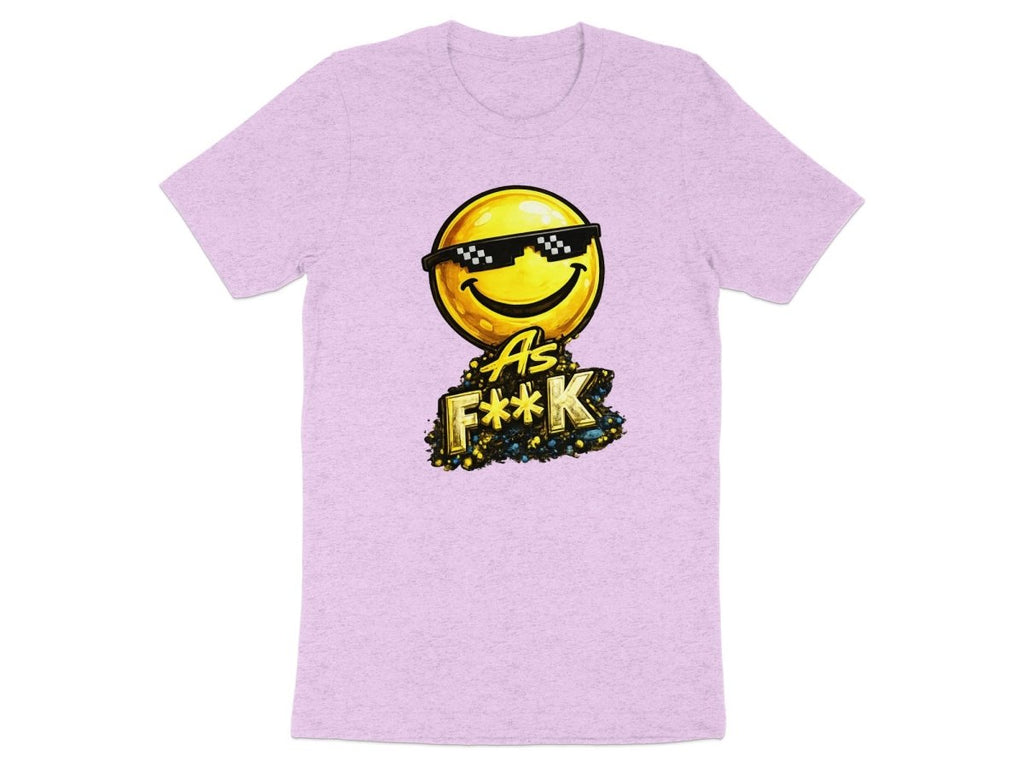 Deal With It As F**K Emoji T-Shirt | Sunglasses Smiley Graphic Tee - Anything AF