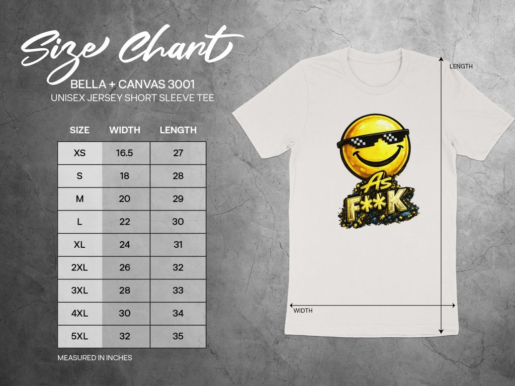 Deal With It As F**K Emoji T-Shirt | Sunglasses Smiley Graphic Tee - Anything AF