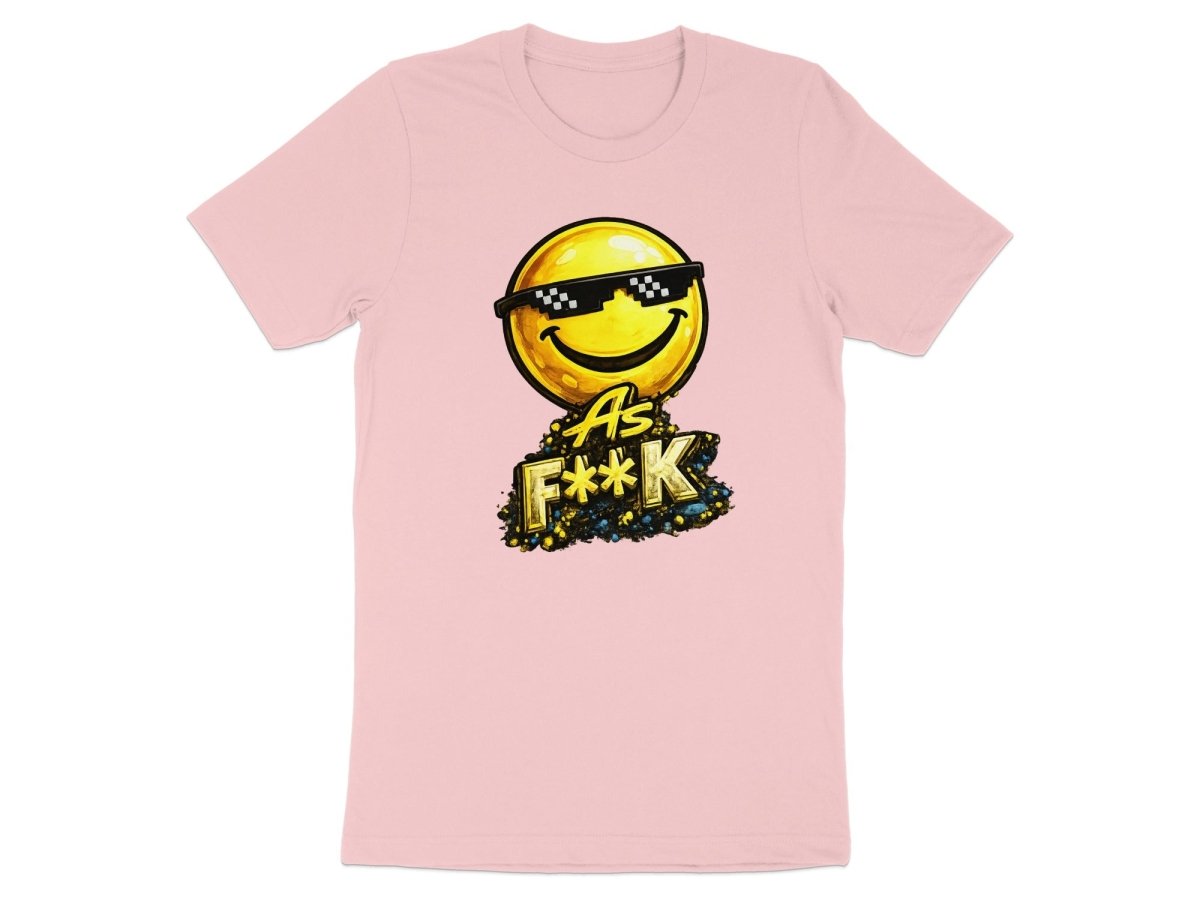 Deal With It As F**K Emoji T-Shirt | Sunglasses Smiley Graphic Tee - Anything AF