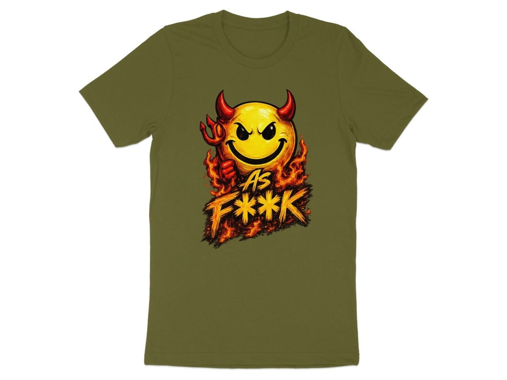 Devil As F**K Emoji T-Shirt | Hellfire Graphic Tee - Anything AF