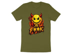 Devil As F**K Emoji T-Shirt | Hellfire Graphic Tee - Anything AF