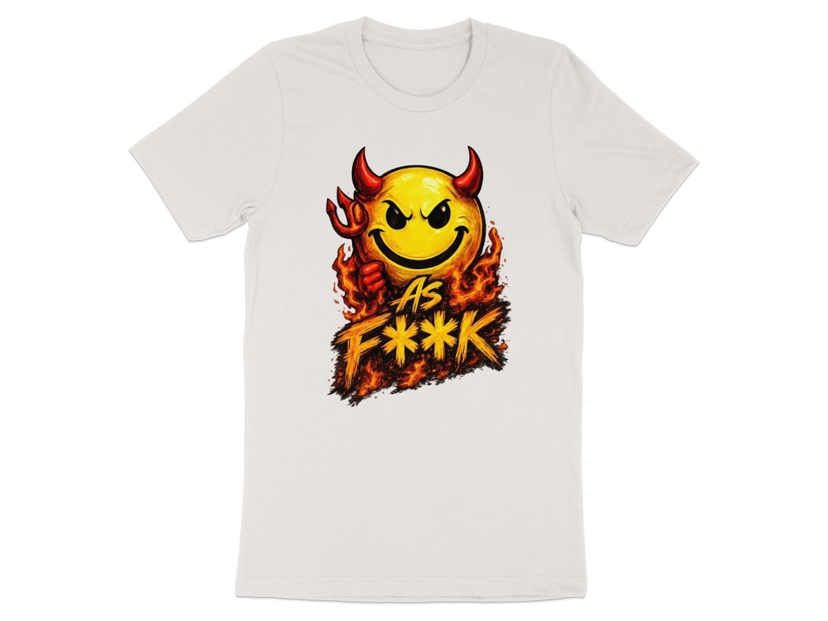 Devil As F**K Emoji T-Shirt | Hellfire Graphic Tee - Anything AF