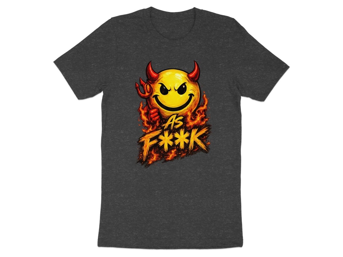 Devil As F**K Emoji T-Shirt | Hellfire Graphic Tee - Anything AF